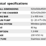 LCX 800 Tech Spec