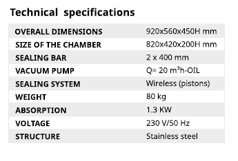 LCX 800 Tech Spec